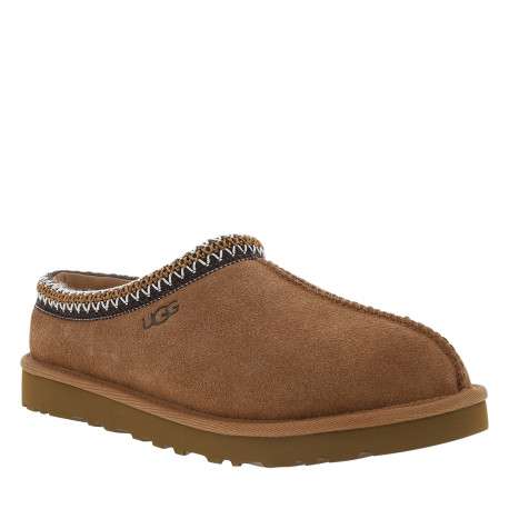 Mules M Tasman Ii en cuir nubuck camel à talon plat et surpiqûres bicolores - Image 2