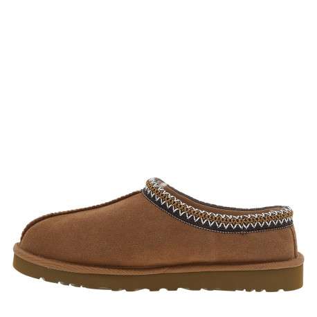 Mules M Tasman Ii en cuir nubuck camel à talon plat et surpiqûres bicolores - Image 3