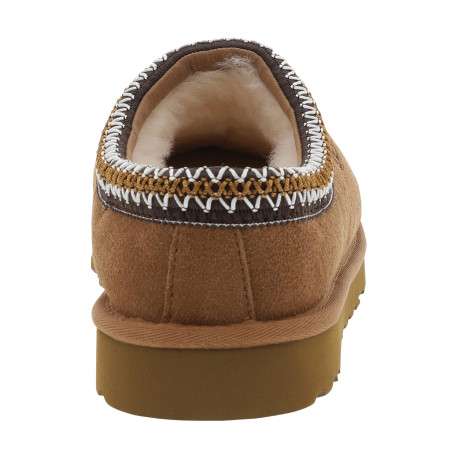 Mules M Tasman Ii en cuir nubuck camel à talon plat et surpiqûres bicolores - Image 4