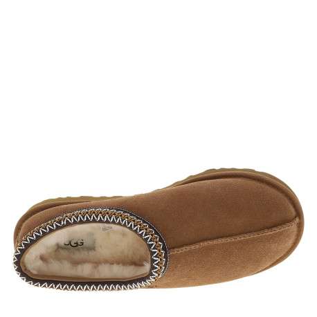 Mules M Tasman Ii en cuir nubuck camel à talon plat et surpiqûres bicolores - Image 5