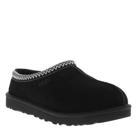 Mules M Tasman Ii en cuir suédé noires à talon plat et surpiqûres bicolores - Image 2
