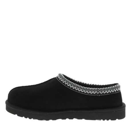 Mules M Tasman Ii en cuir suédé noires à talon plat et surpiqûres bicolores - Image 3