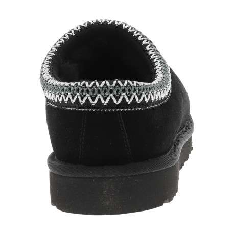 Mules M Tasman Ii en cuir suédé noires à talon plat et surpiqûres bicolores - Image 4