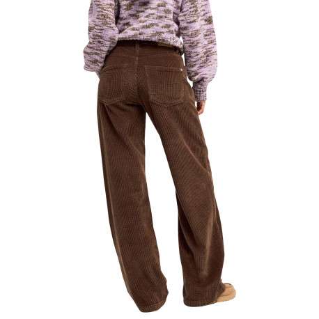 Pantalon chino marron pourvu d'une coupe ample et de poches plaquées - Image 2