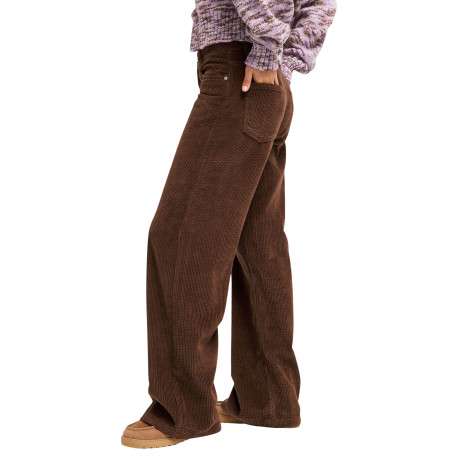 Pantalon chino marron pourvu d'une coupe ample et de poches plaquées - Image 4