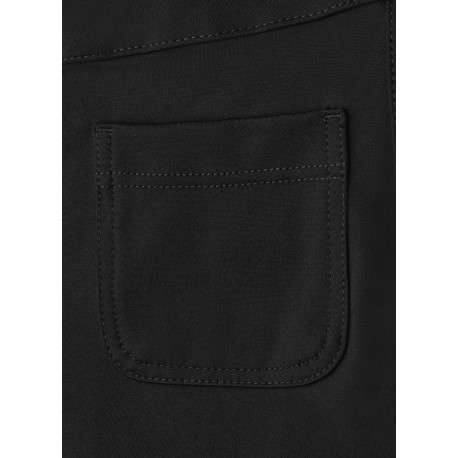 Pantalon noir pourvu d'une coupe ample et d'une taille élastiquée - Image 2