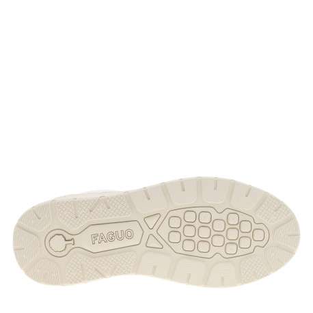 Sneakers Palmer à revêtement en cuir blanc et 1 empiècement argenté - Image 6