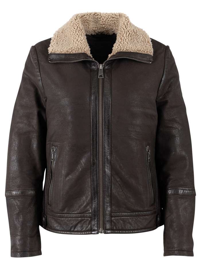 Blouson en cuir de mouton...
