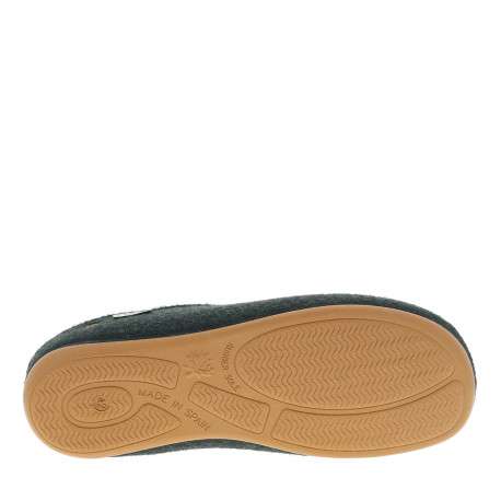 Mules kaki à talon plat avec fermeture à slip-on élastiquée - Image 6