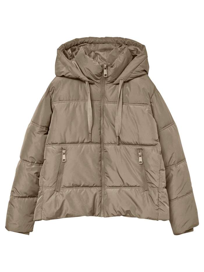 Doudoune beige matelassée...