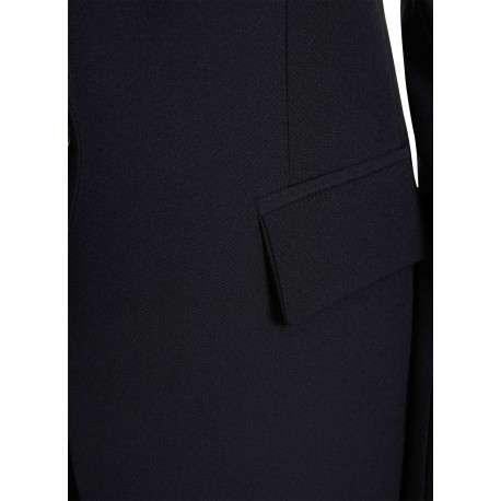 Pantalon chino marine pourvu d'une coupe ample et de plis à l'avant - Image 2
