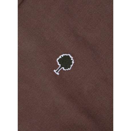 Chemise en coton prune munie d'une coupe droite et d'un col boutonné - Image 4