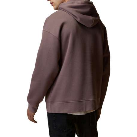 Sweat prune avec un col à capuche agrémenté de cordons multicolores - Image 2