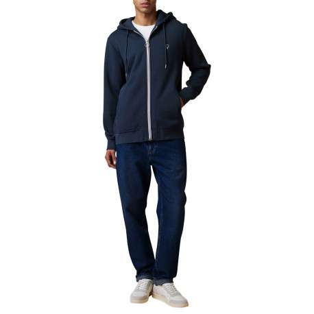 Jean en coton bleu denim muni d'une coupe large avec 5 poches - Image 5