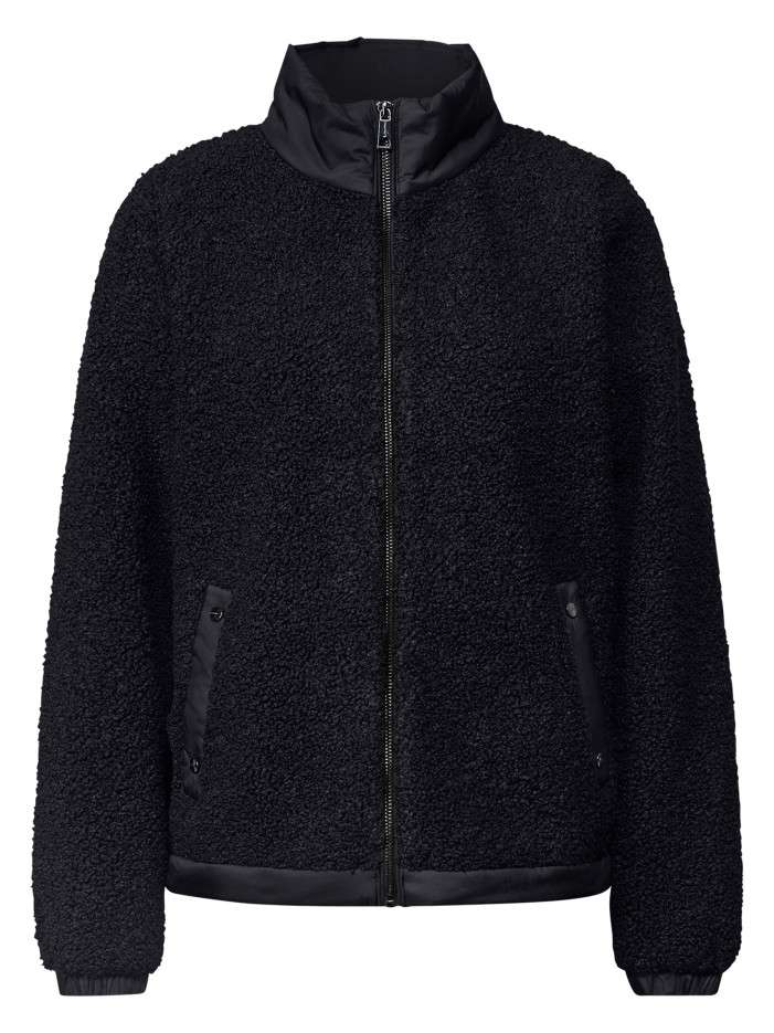 Veste indigo à coupe droite...