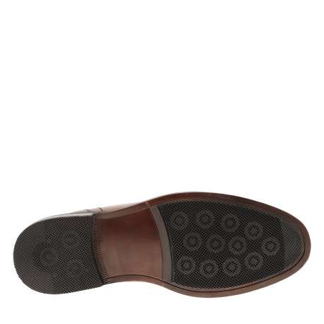 Bottines Fisher en cuir cognac pourvues d'un talon décroché bas et des lacets - Image 6