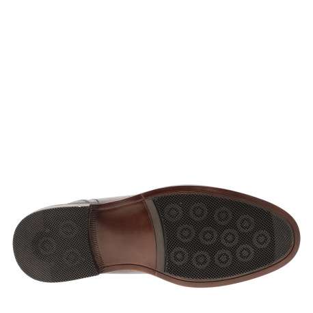 Bottines Fisher 2 en cuir chocolat munies d'un talon décroché bas et à lacets - Image 6