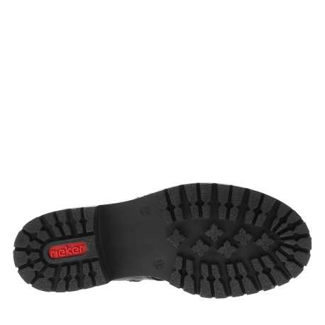 Bottines noires à talon décroché bas ornées d'un empiècement léopard - Image 6