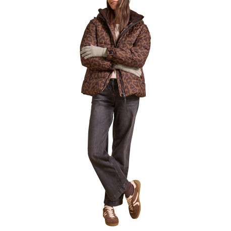 Gants beige pourvu d'un large revers aux poignets et d'un toucher duveteux - Image 5