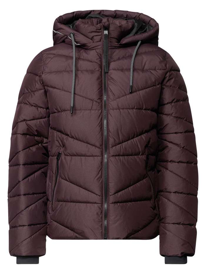 Manteau bordeaux à coupe...