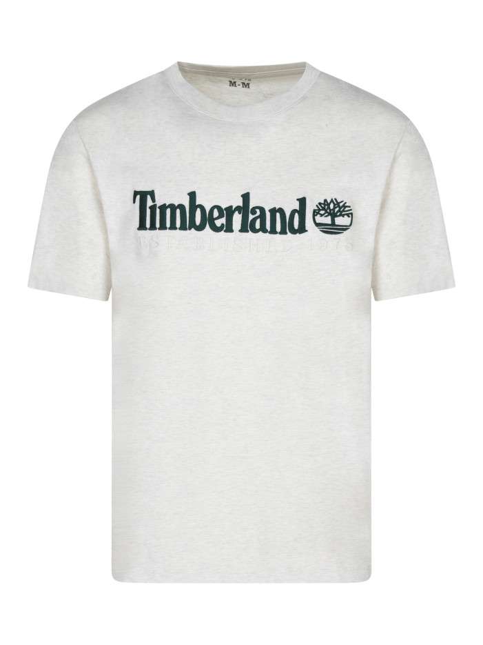 T-shirt en coton écru uni...