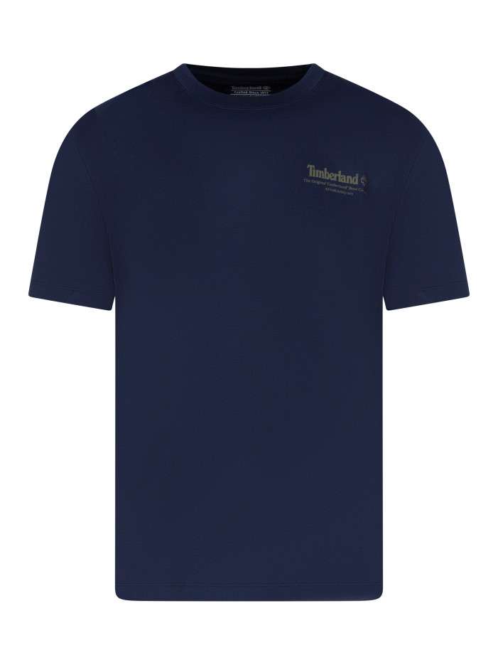 T-shirt en coton bleu...