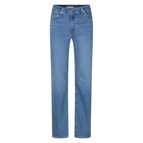 Jean 722 High Rise bleu clair à coupe slim pourvu de 5 poches