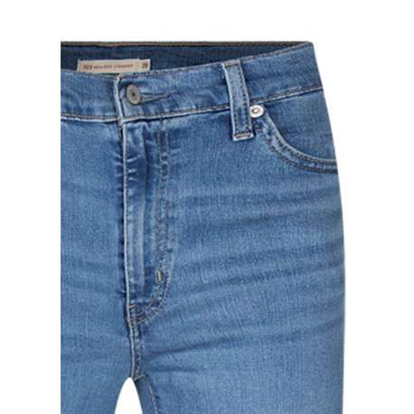 Jean 722 High Rise bleu clair à coupe slim pourvu de 5 poches - Image 3