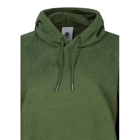 Sweat vert à coupe droite pourvu d'un col à capuche et de manches longues - Image 3
