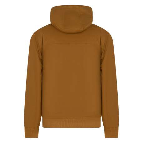Blouson en coton camel pourvu de 2 poches plaquées à l'avant - Image 2
