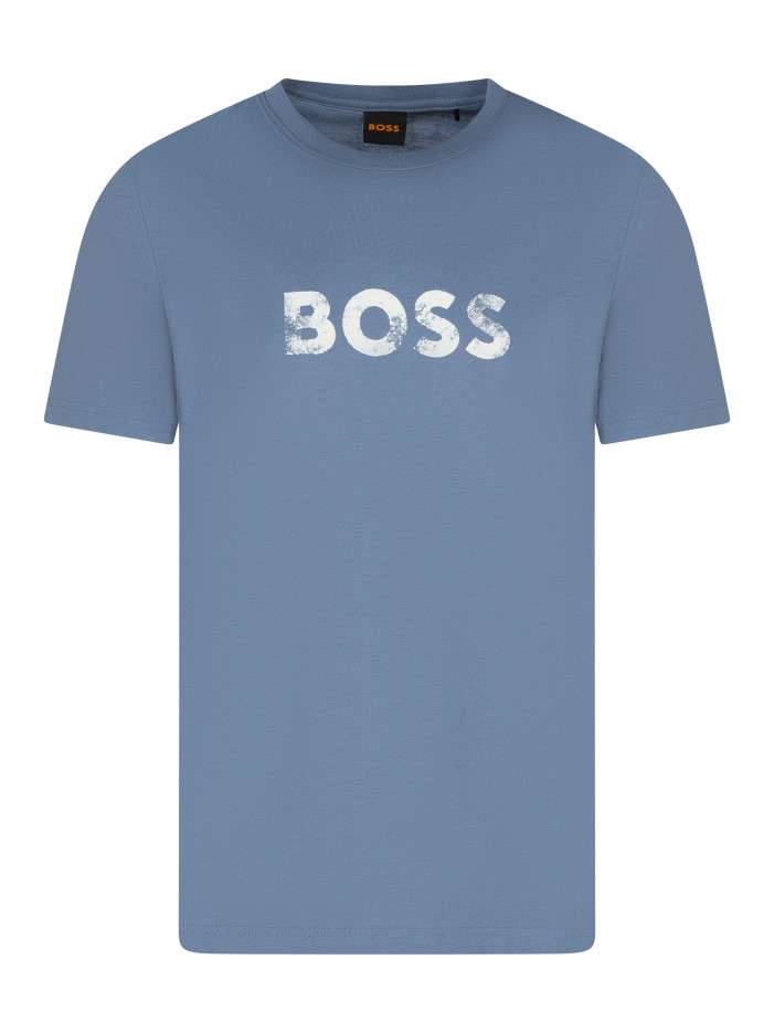 T-shirt en coton bleu...