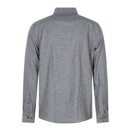 Chemise en coton gris clair à motifs géométriques dotée d'une coupe droite - Image 2