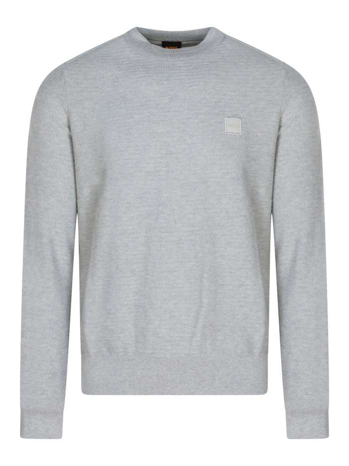 Pull en coton gris à coupe...