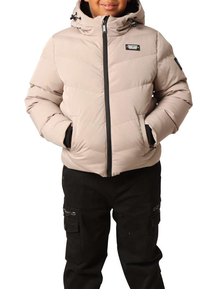 Doudoune beige matelassée...