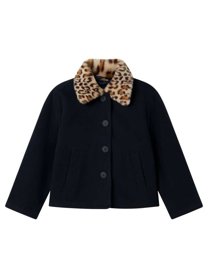 Blouson marine pourvu d'un...