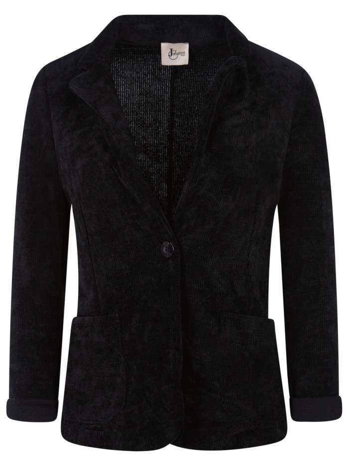 Veste noire en velours avec...