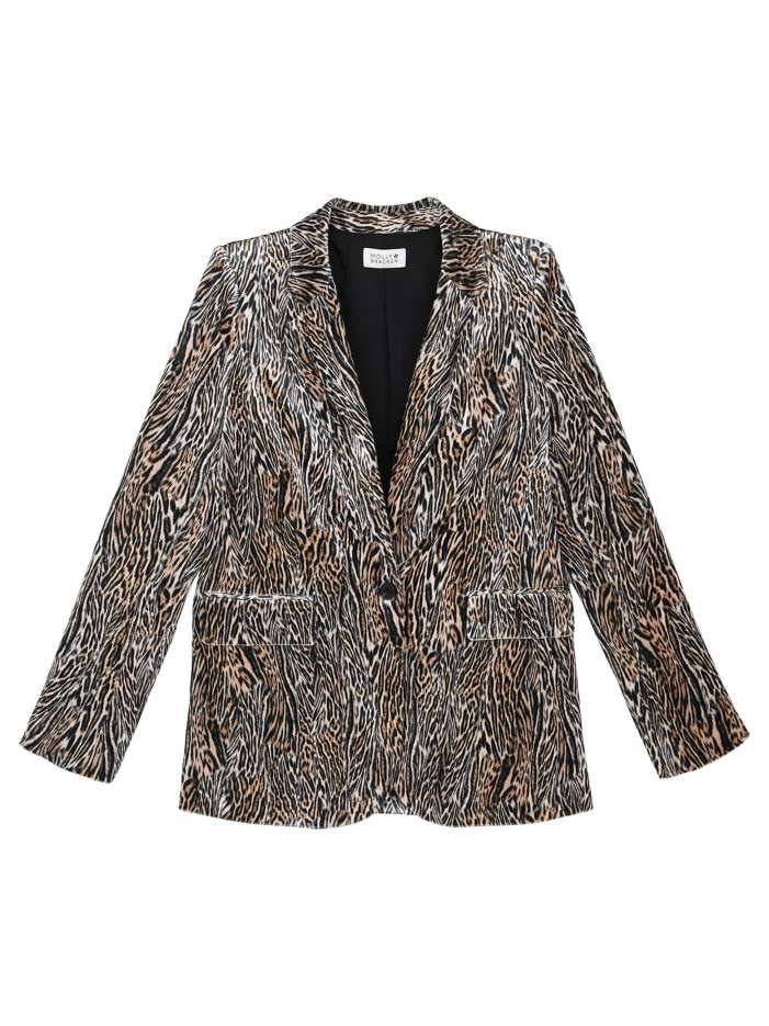 Blazer en velours à motif...