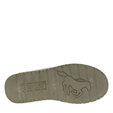 Boots taupe à talon plateau et à slip-on avec l'intérieur en fausse fourrure - Image 6