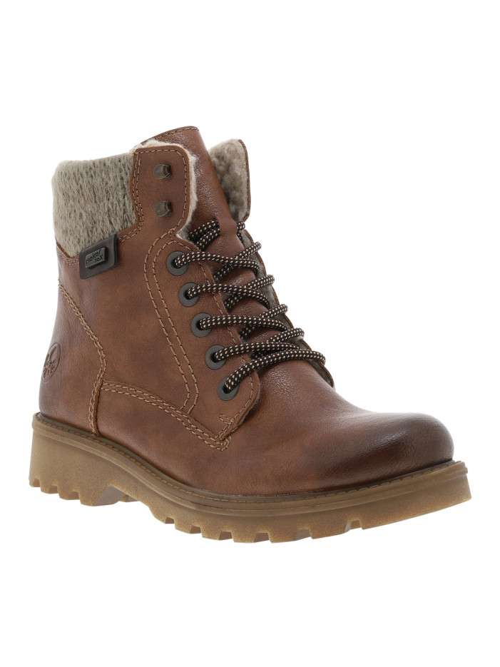 Bottines cognac à talon...