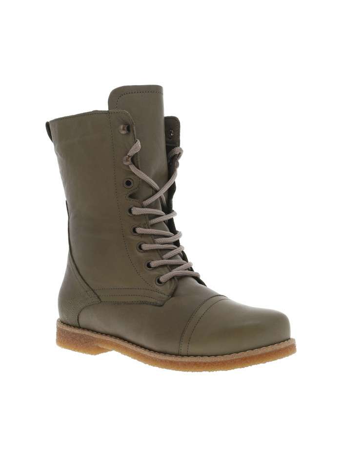 Bottines kaki à talon...