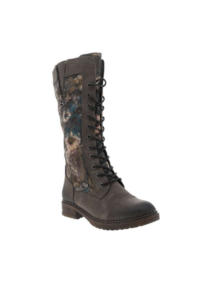 Bottes grises à talon...