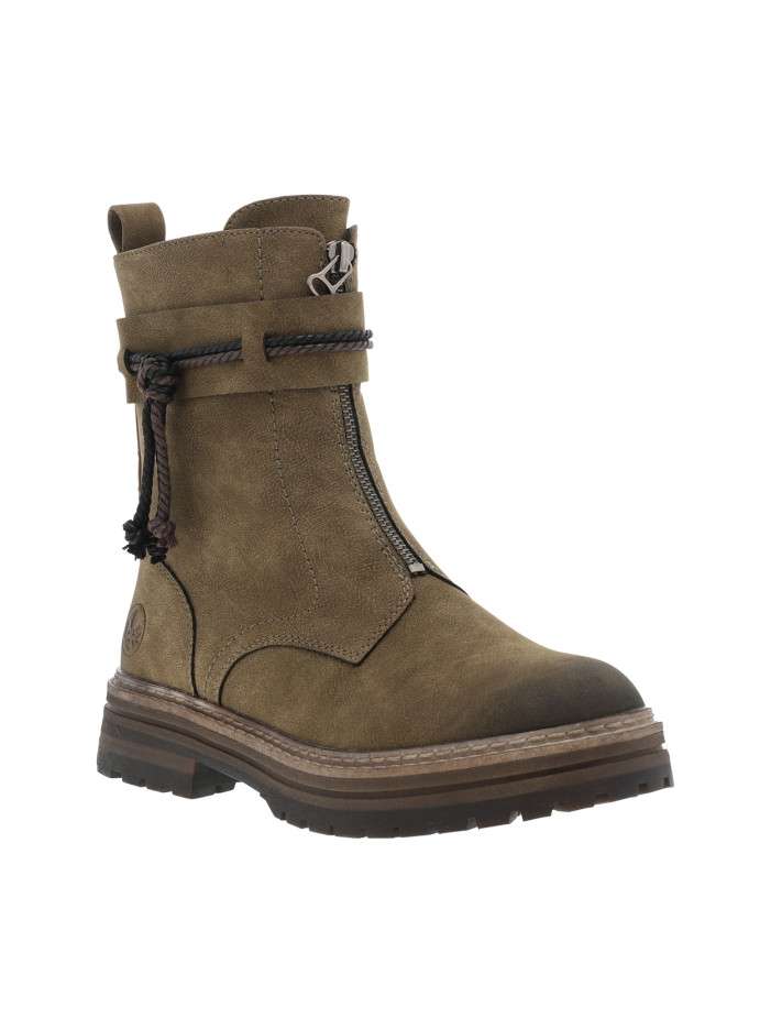 Boots taupe avec un talon...