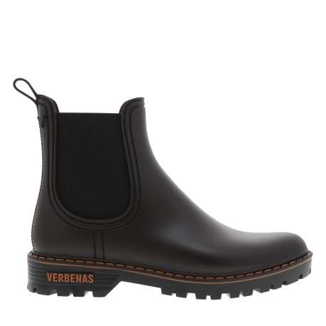 Boots marron à talon décroché bas avec des soufflets élastiqués - Image 2