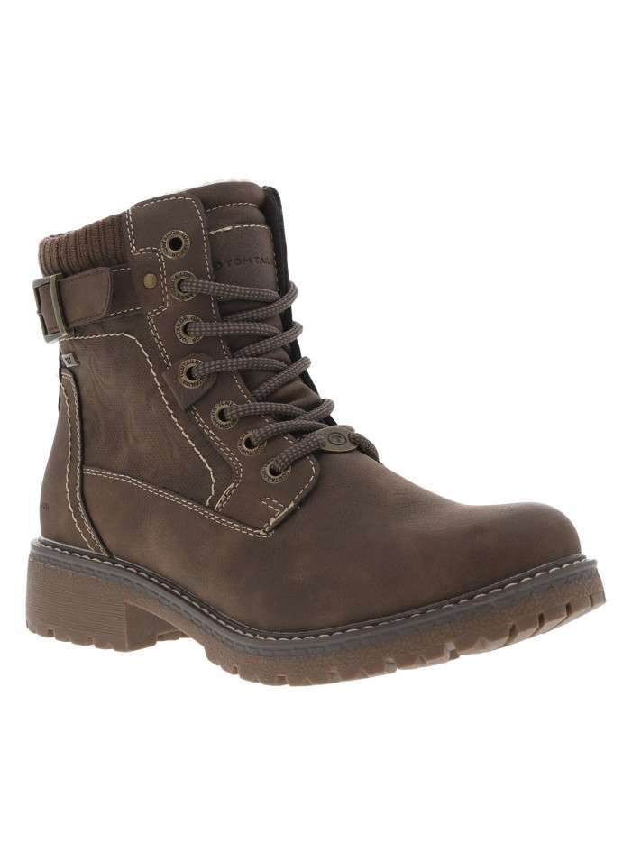 Bottines brunes à talon...
