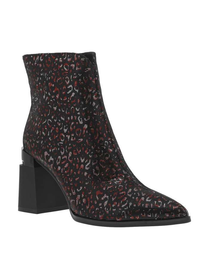 Boots en cuir noires et...