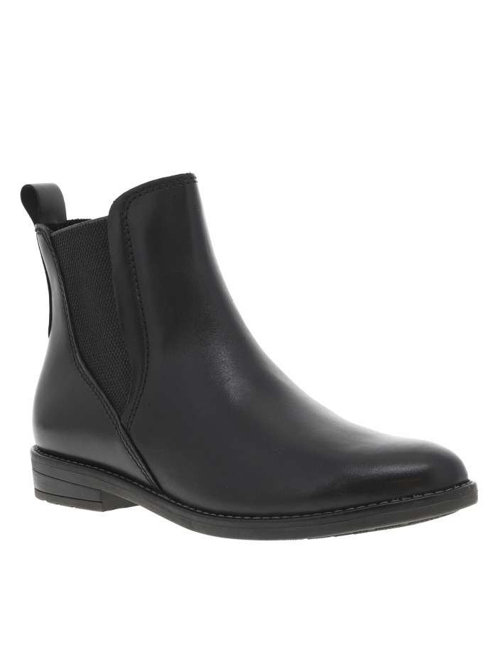 Boots en cuir noires à...