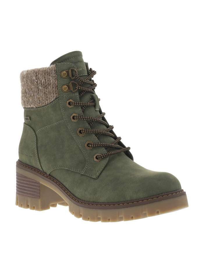 Bottines kaki à talon...
