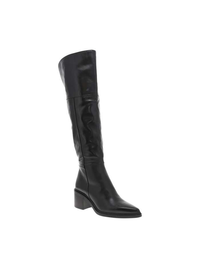 Bottes en cuir noires avec...