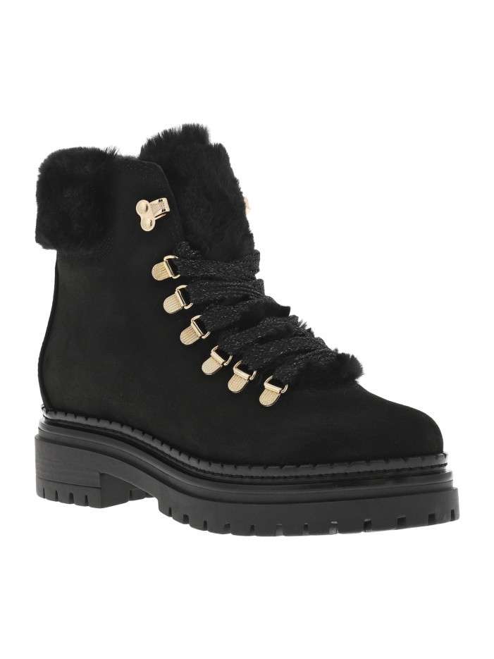 Bottines en cuir noires...