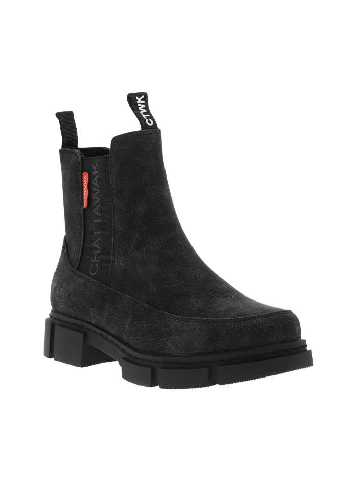 Boots noires à talon...